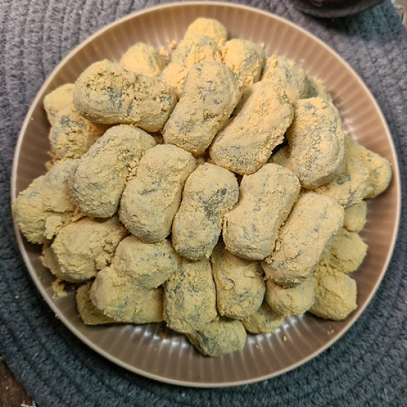 옛날 쑥인절미 18g*50개  굳지 않는 떡 아침식사 선물용