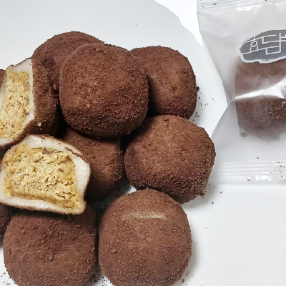 두바이 초콜릿 찹쌀떡 50g*15개 굳지 않는 떡 아침식사 선물용 개별포장